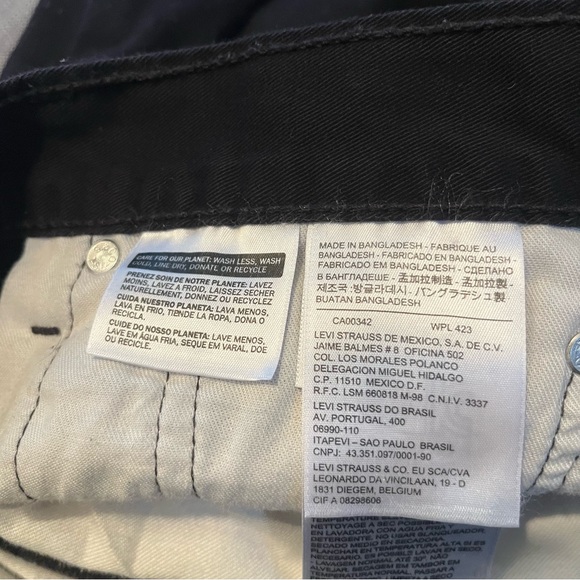 Levi's 514 Men's Slim Straight Black Chinos/Jeans Sz 33x32 - Picture 3 of 7